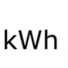 Symbol spotreby v kWh